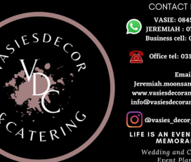 Vasie’s DECOR/CATERING & BRIDAL WEAR